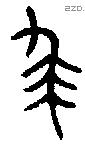 裘 Bronze characters