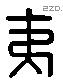 夷 Liushutong characters