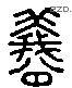 犧 Liushutong characters