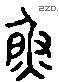 鱼 Liushutong characters