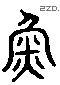 鱼 Liushutong characters