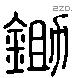 鉏 Liushutong characters