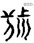 帑 Liushutong characters