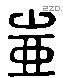 壶 Liushutong characters