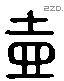 壶 Liushutong characters