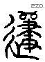 歸 Liushutong characters