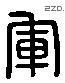 軍 Liushutong characters