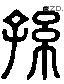 孫 Liushutong characters