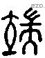 耑 Liushutong characters