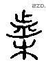 箋 Liushutong characters