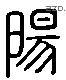 陽 Liushutong characters