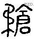 鎗 Liushutong characters