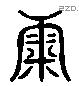 康 Liushutong characters