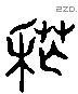 荒 Liushutong characters