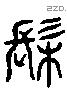 髹 Liushutong characters