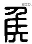 侯 Liushutong characters