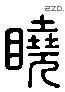 摳 Liushutong characters