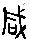 咸 Liushutong characters