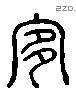 侈 Liushutong characters