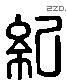 纪 Liushutong characters