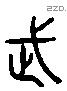 武 Liushutong characters