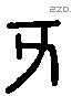 亥 Liushutong characters