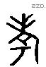 考 Liushutong characters