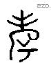 考 Liushutong characters