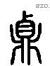 鼎 Liushutong characters