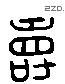 寿 Liushutong characters