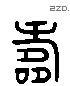 寿 Liushutong characters