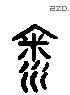 飲 Liushutong characters