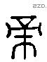 帝 Liushutong characters