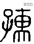 孺 Liushutong characters