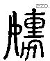 孺 Liushutong characters