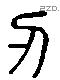 刃 Liushutong characters