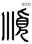 顺 Liushutong characters