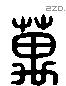 萬 Liushutong characters