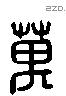 萬 Liushutong characters