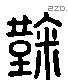 鞠 Liushutong characters