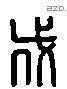 伐 Liushutong characters