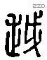 越 Liushutong characters