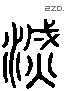 滅 Liushutong characters