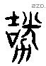 傑 Liushutong characters