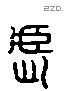 虐 Liushutong characters