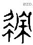 積 Liushutong characters