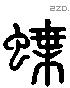 蝶 Liushutong characters