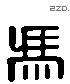 馮 Liushutong characters