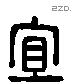 宜 Liushutong characters