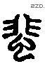 飛 Liushutong characters